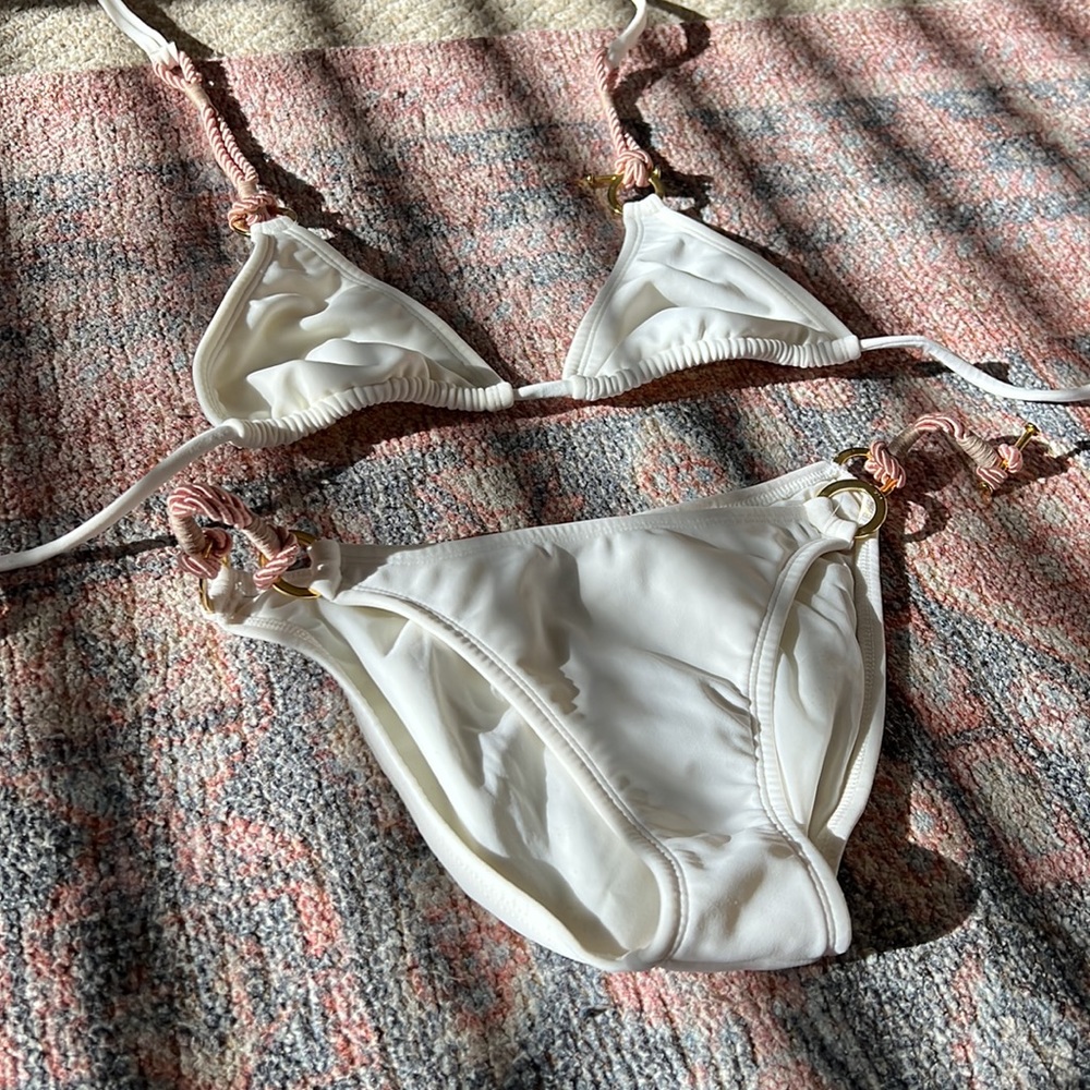 Vix White String Bikini